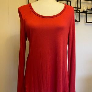 Red Tribal long sleeve top